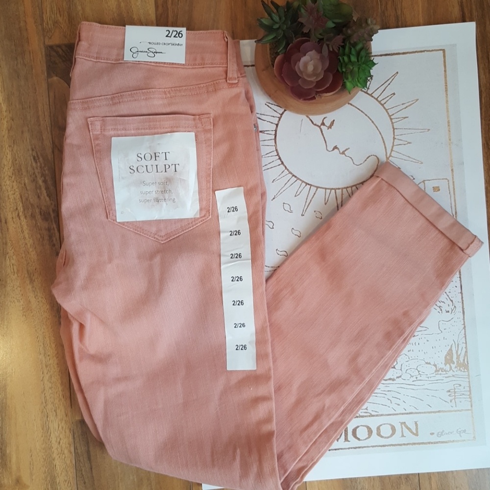 Jessica Simpson Rolled Crop Skinny Jeans